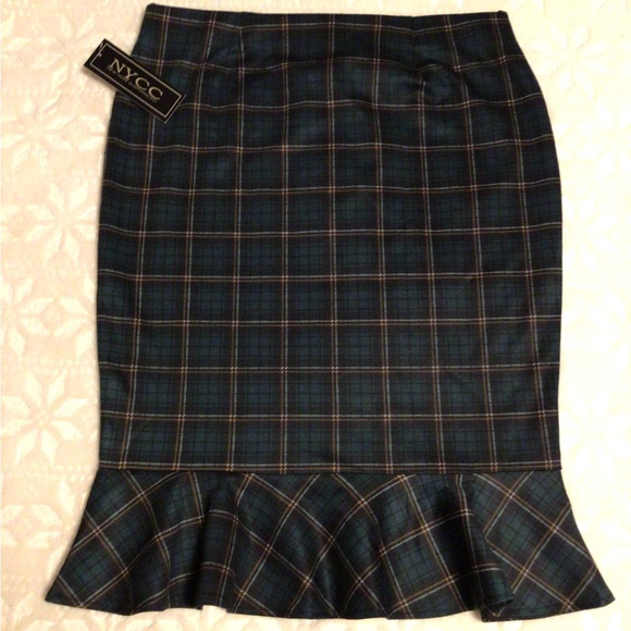 NYCC Green Trumpet Style Skirt Size M - Picture 2 of 7